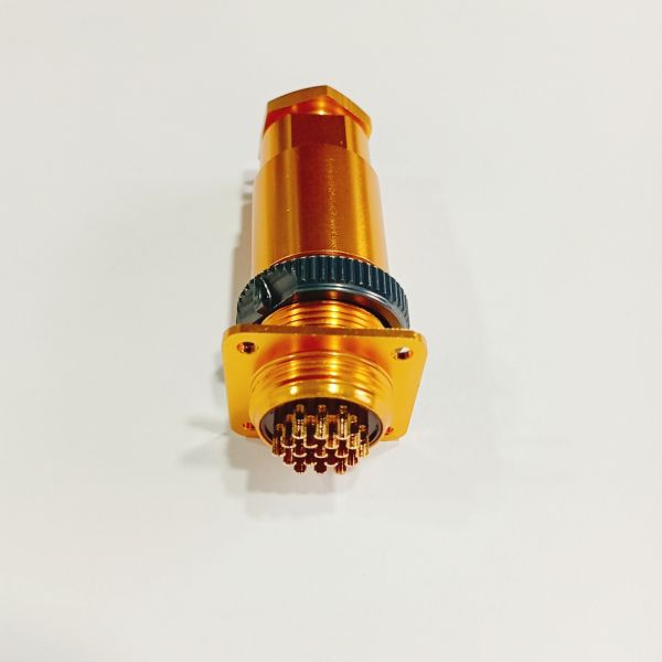 Aluminum Alloy PC Connector with Bakelite Insulator and 200V Working Voltage 19 Pin Circular Connector