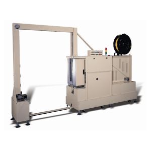 Buy cheap HMI Touch Panel Vertical Strapping Machine , High Efficiency Automatic Strapping from wholesalers