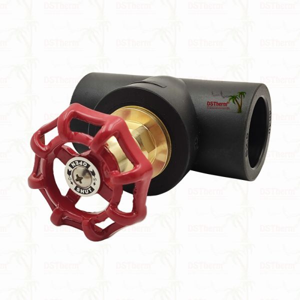 Black PPR Stop Valve With Chrome Plated / Brass Color Cartridge ISO 15784 Certified Global Vlave 20-110mm
