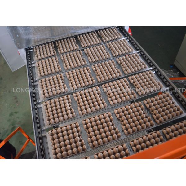 Automatic Rotary Egg Tray Machine , Fully Roller Egg Boxing Machine Line 2000pcs/hr