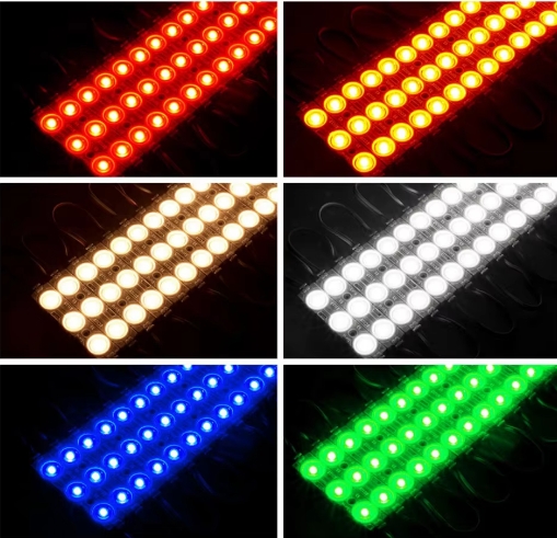RGB 2835 SMD 3 Leds Waterproof IP67 DC 12V 1.5W/piece LED Module Lights for Advertising Sign
