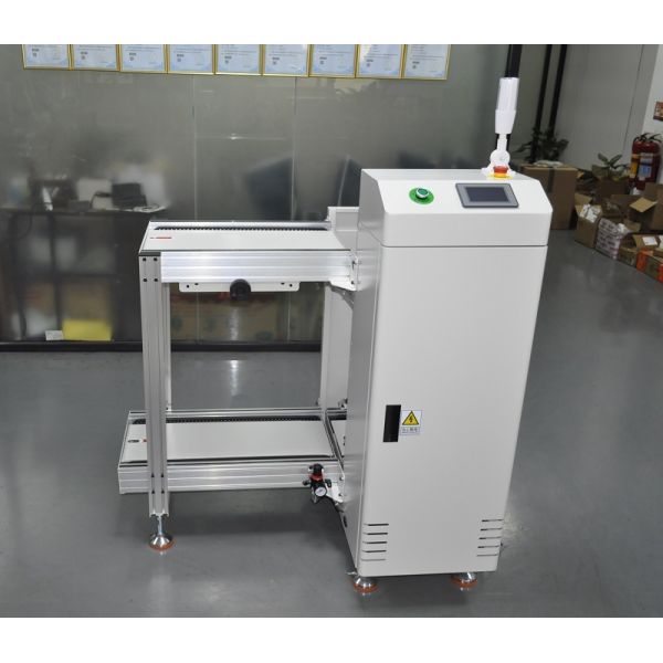Full-automatic SMT Production PCB Loader Unloader with PLC Control System and SMEMA Interface Compatibility