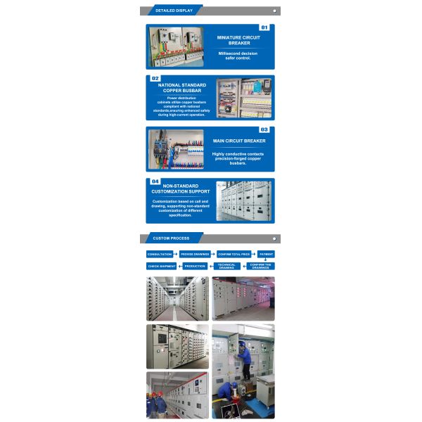 Customized Indoor Wall-Mounted Power Distribution Cabinet For Industrial Machine Operation Electrical Distribution Box