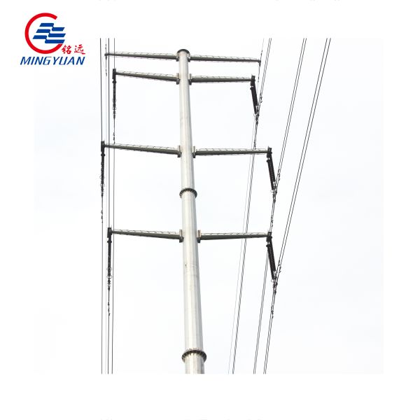 Galvanized Tubular Telecom Monopole Metal Electrical Service Pole