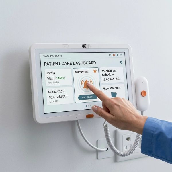 Medical Touch Screen Tablet for Hospital Bedside Information and Nurse Call System