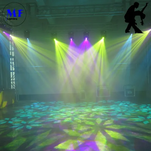 Moving Head LED Stage Lights 1pcs 150W White LED + 24pcs RGB3 In One Effectmoving Spot Beam Stage Lighting