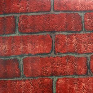 Wholesale Home Decoration Red Brick Self Adhesive Wallpaper Brick PVC Wallpaper OEM/ODM from china suppliers