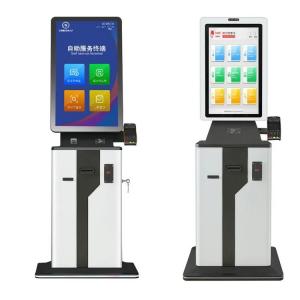 China Touch Screen Hotel Self Check In Kiosk 32 Inch Parking Car Payment Self Service Kiosk on sale