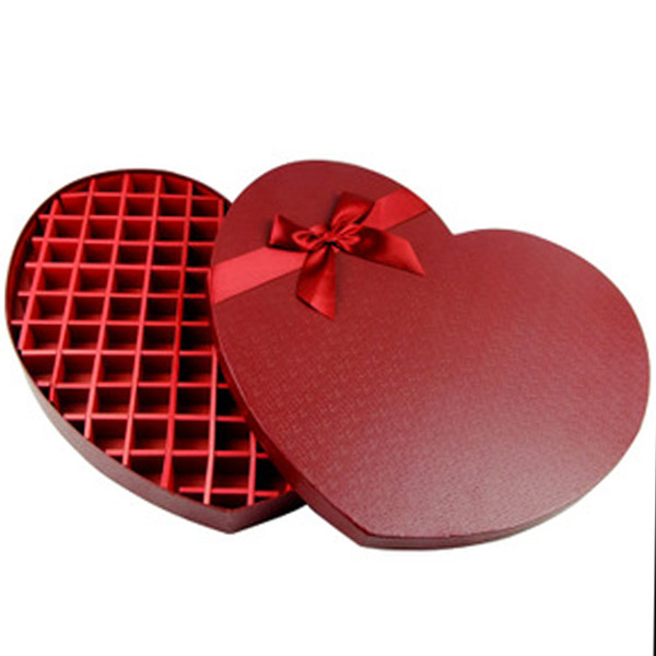 XL Packaging Custom Luxury Boxes Food Grade Heart Shaped Paper Gift Box With Insert Recyclable Rigid Boxes With Ribbon For Chocolate