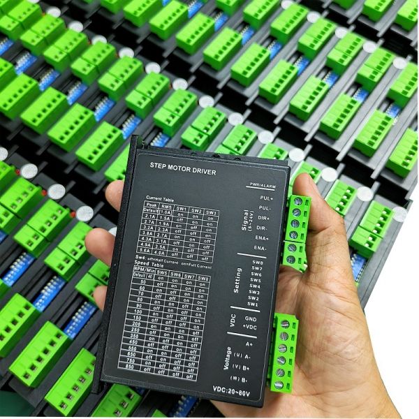 5.6A DC 20V-80V 2 Phase Open Loop DM556-IO P2405D Stepper Motor Driver For 57 Nema23 Stepper Motor Controller