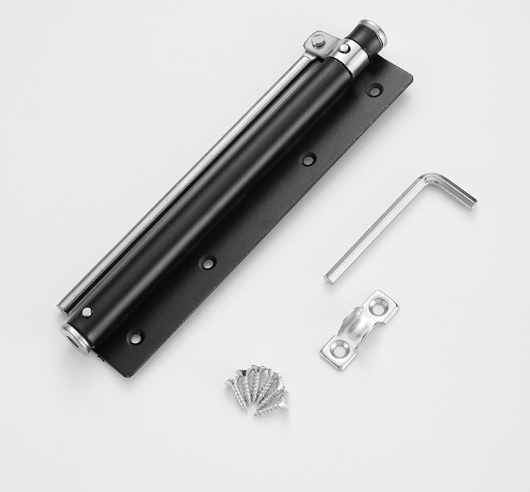 Modern Design Lightweight Stainless Steel Automatic Door Closer Adjustable Speed 180 Opening Invisible Door Spring Bathroom