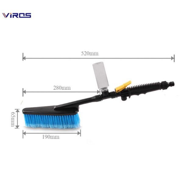 Car Wash Brush Multifunctional Soft Bristle Car Detailing Brush With Foam Bottle