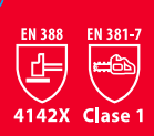 CLASS 2 EN388 4142X Chainsaw Safety Gloves For Logging