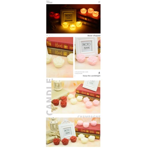 Rechargeable Eco-Friendly LED Tea Light with Remote Control for Romantic Home Decoration