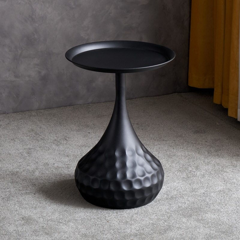 Modern Convertible Iron Coffee Table Minimalist Sofa Side Table for Small-Space Living Room Mobile Small Bedside Side Table for