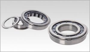 steel Cylindrical industrial Single Row Rolling Bearing with snap ring