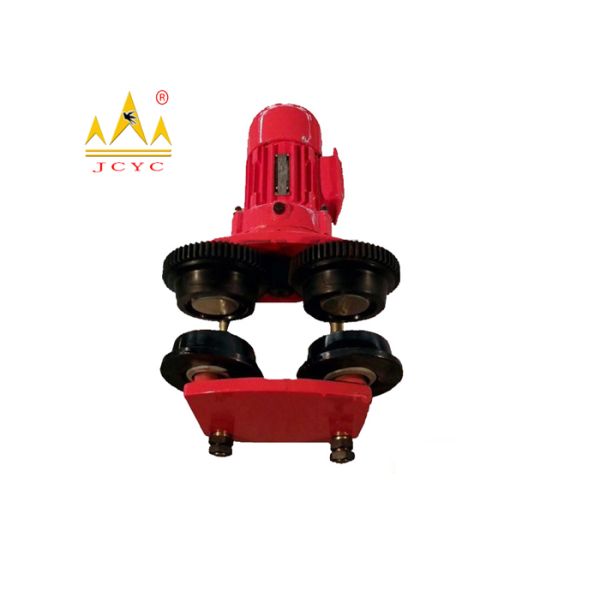 0.5 ton - 10 ton Red Plain Geared Movable Push Beam Trolley 12 Months Warranty