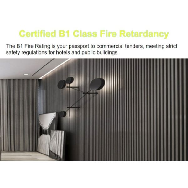 Waterproof Interior WPC Wall Panel Fire Retardant B1 For Commercial Residential Spaces