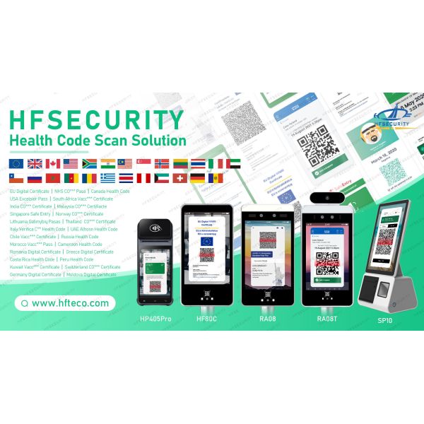 HFsecurity RA08T HFsecurity RA08T Face Health Code Device Bluetooth Android Face Recognition Health Code Scan Device