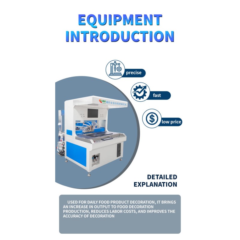 Automatic 4 Colors Dual-station Visual Candy Decorating Chocolate Ice Cream Dripping Machine
