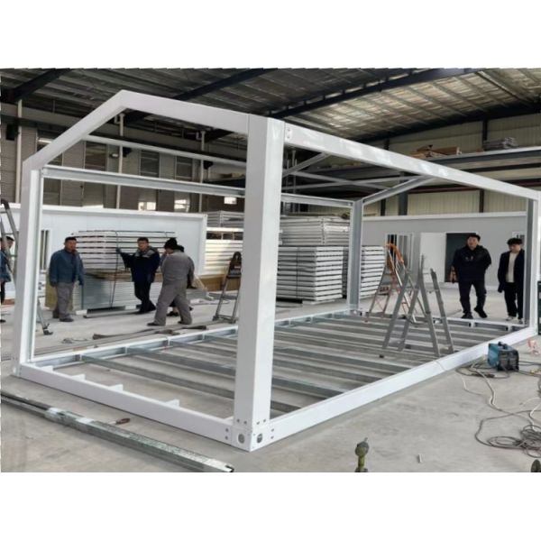 20ft Movable Prefab Modular Office Structure Flat Pack Shipping Container House Simple Modern Style Steel Corner Casting