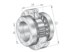 High Performance Cylindrical Roller Thrust Bearing Double Way , P4