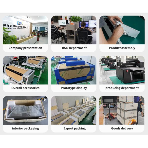 KECAI Professional 30x40cm UV Flatbed Printer Digital Printing Machine UV Printer with XP600 CMYK+W+V for Commercial Use