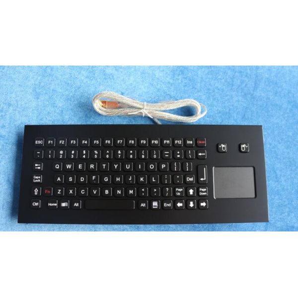 IP67 Dynamic Industrial Metal Keyboard Vandal Resistant IK08 With Touchpad
