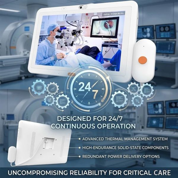 Medical Touch Screen Tablet for Hospital Bedside Information and Nurse Call System