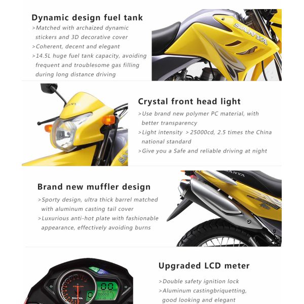 Dynamic Gas Saver Motorcycles UFB150 Engine Crystal Front Headlight Upgrade LED Meter