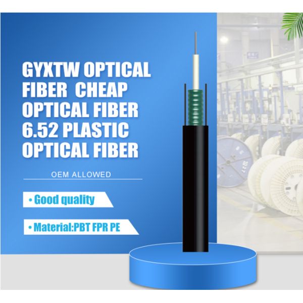 Outdoor Armored 2F 4F 8F 12F GYXTW Fiber Optic Patch Cables Single Mode