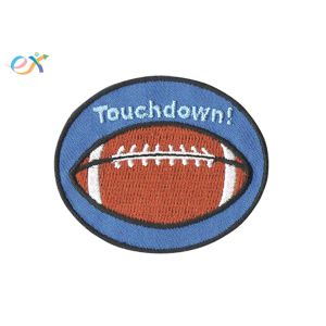 Wholesale Polyester Fabric Rugby Embroidered Sports Patches With Embroidered Edge from china suppliers