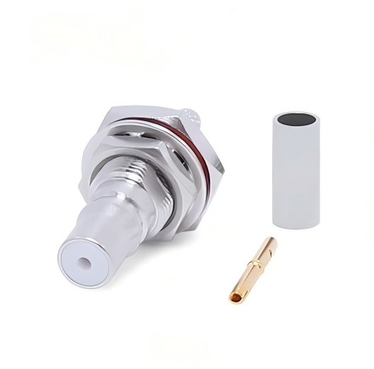 Nickel Plated Brass N Connector Crimp Type For Rg214 Coaxial Cable