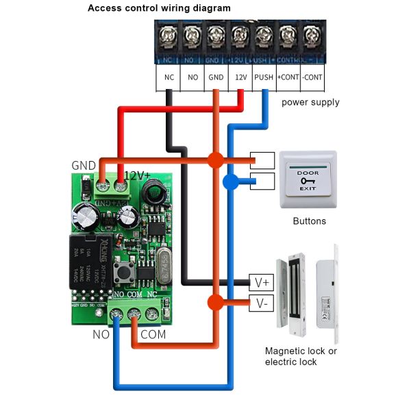 Wireless Remote Control Switch 1CH 433MHz Relay and Receiver POC810