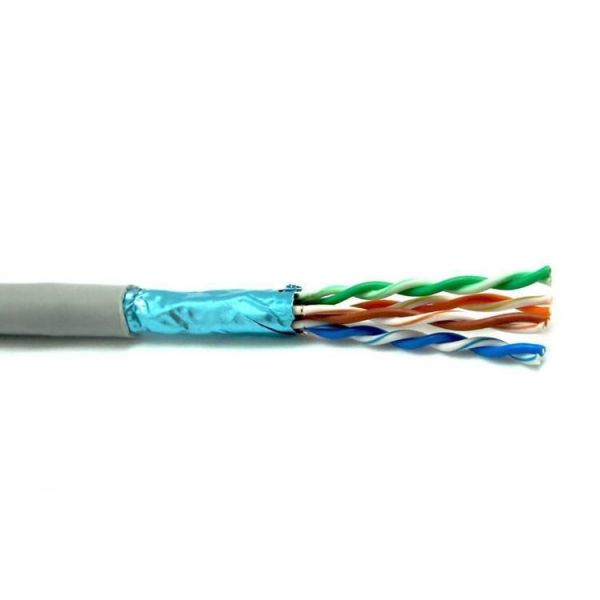 FTP Shielded Cat6 Internet Cable CCA Copper 23AWG For Telephone Communication