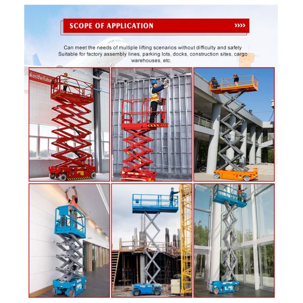 High Quality Work Platforms Scissor Lift Platform Cargo Electric Lifting Scaffold Lift