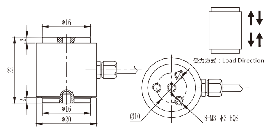 Stainless Steel Micro Column Load Cell