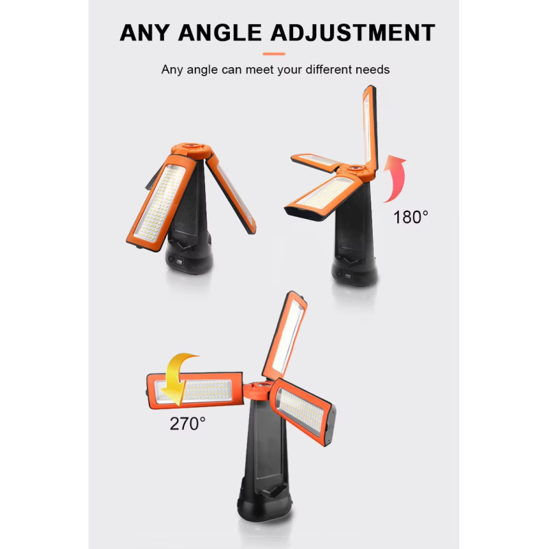 Cross-border New Outdoor Multi-function Light Lamp Adjustable Strong Light Camping Lamp Long-lasting Ground Work Lamp
