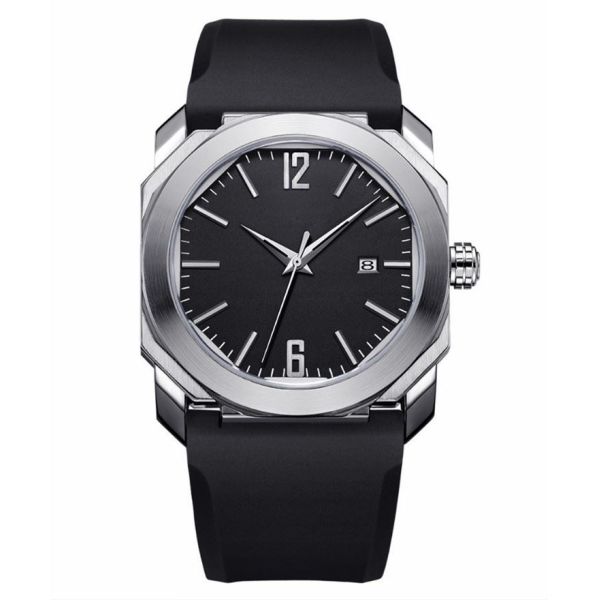 Sweatproof Mens Watches With Silicone Strap Lightweight Alloy Material