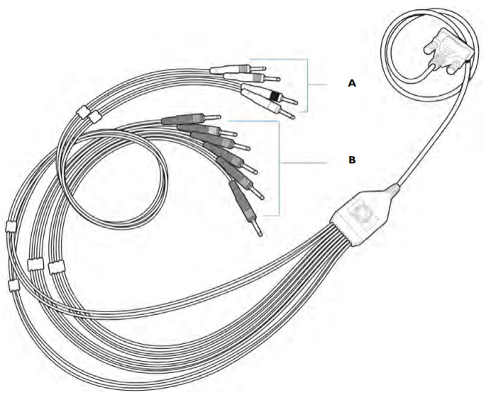 PHiliph Page Writer TC20 Long 10 Lead Patient Cable IEC REF 989803175911