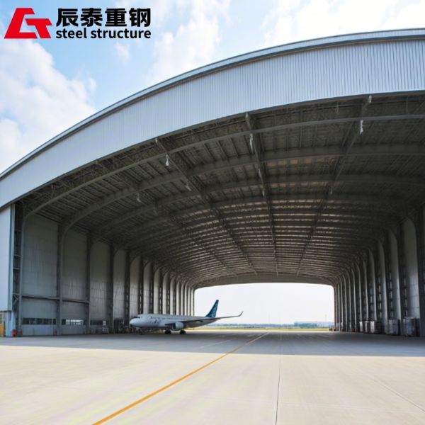 Anti Corrosion Prefabricated Steel Structure Hangar Buildings Customized