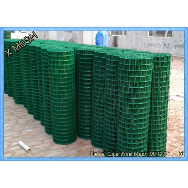 Rectangular Hole PVC Coated Welded Wire Mesh Panels Roll For Outdoor Fencing