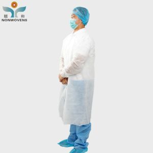 Wholesale PP Non Woven 35gsm Disposable Lab Coat SMS Cleaning Room from china suppliers