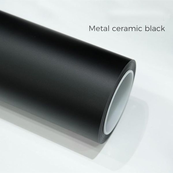 Scratch Resistant Ceramic Black Wrap Smooth Matte Finish Vinyl Wrap With Self Healing Technology