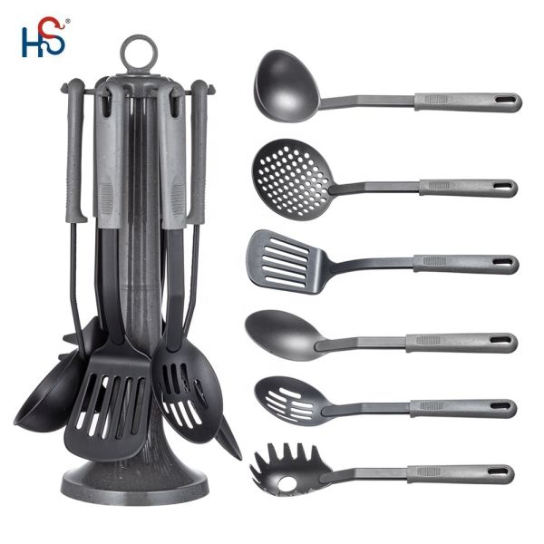 Sustainable Nylon Cooking Utensils Set for Nonstick Home Kitchen Cookware in Any Colors