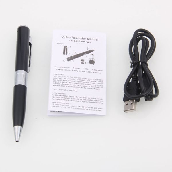 Cheapest Hidden Spy Pen HD Camera & 720p Video Camera Recorder DVR - Record in 720x480 HD Video Resolution