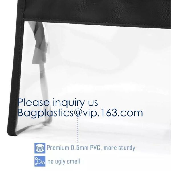 Wholesale Travel Transparent Bag Promotion Gift Cosmetic Bag Clear EVA Makeup Pouch,PVC/EVA cosmetic bag, PVC wine bag,
