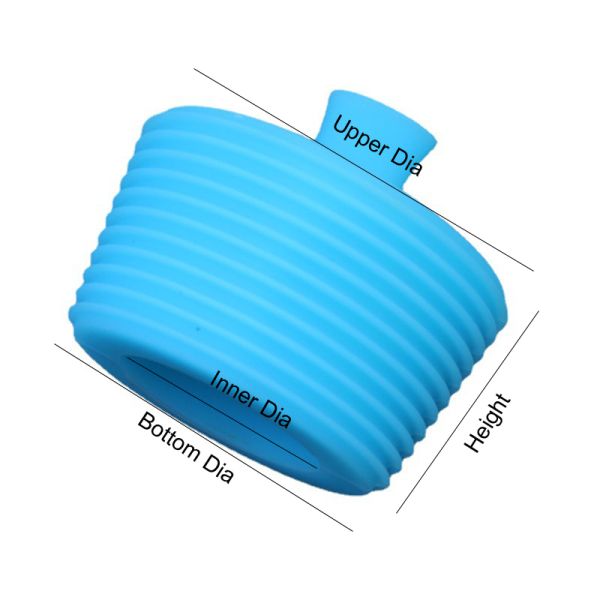 Blue Sealed Silicone Bottle Stopper Reusable Multipurpose Durable