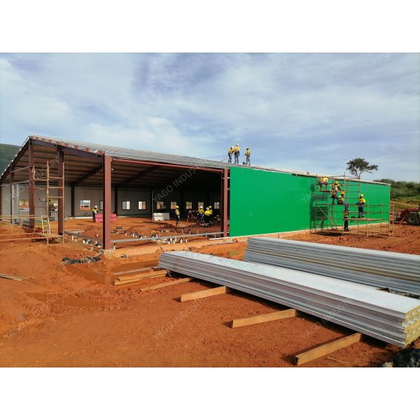 Temporary Prefab Steel Structure Warehouse Building For Site Management