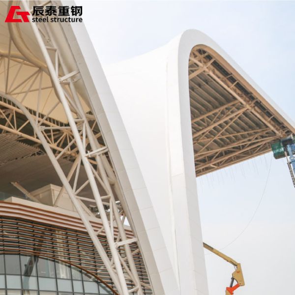 Q235B Steel Structure Construction for Gallery Showroom Office Building Shopping Mall